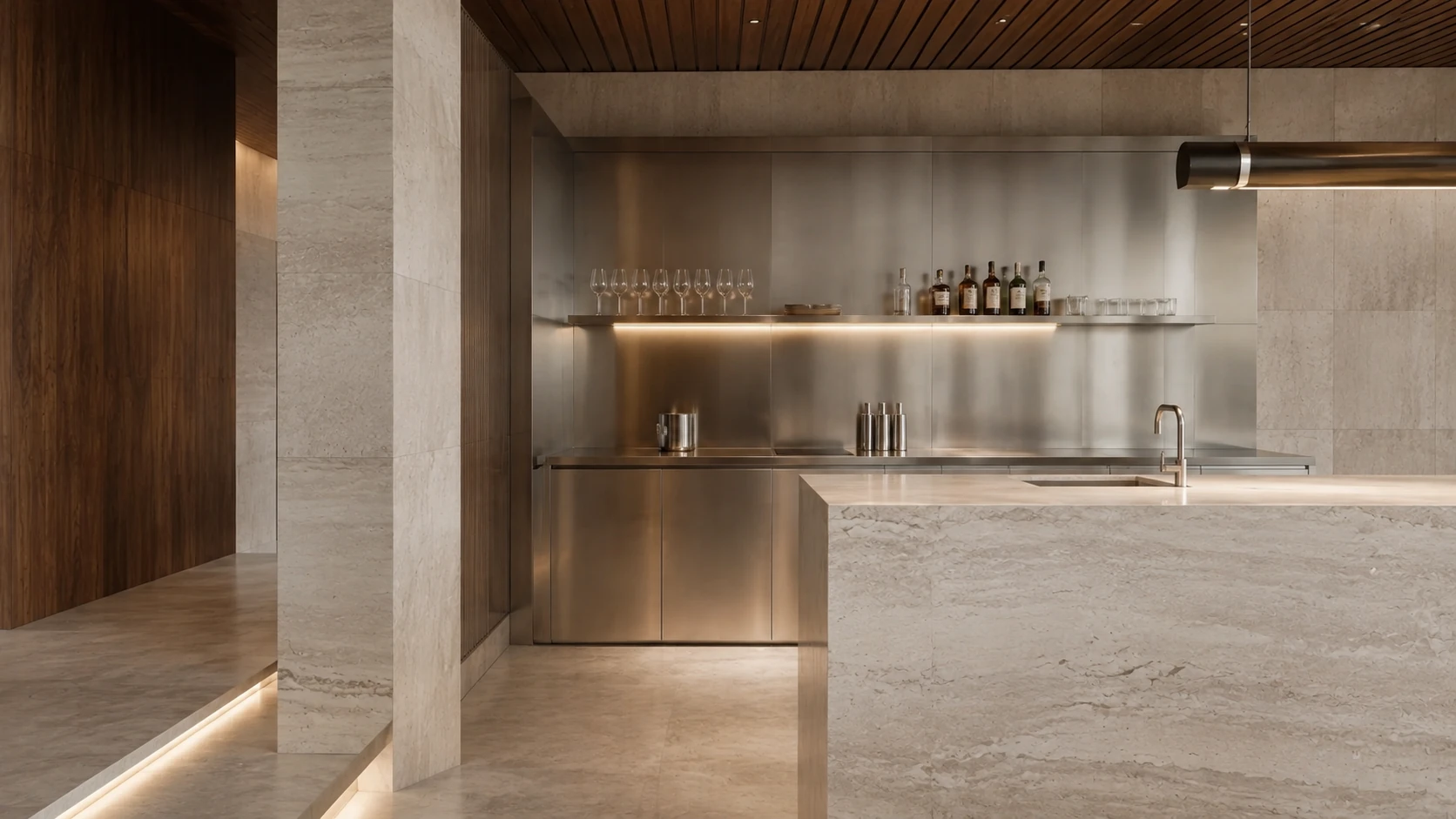 Stainless steel kitchen and architectural application study