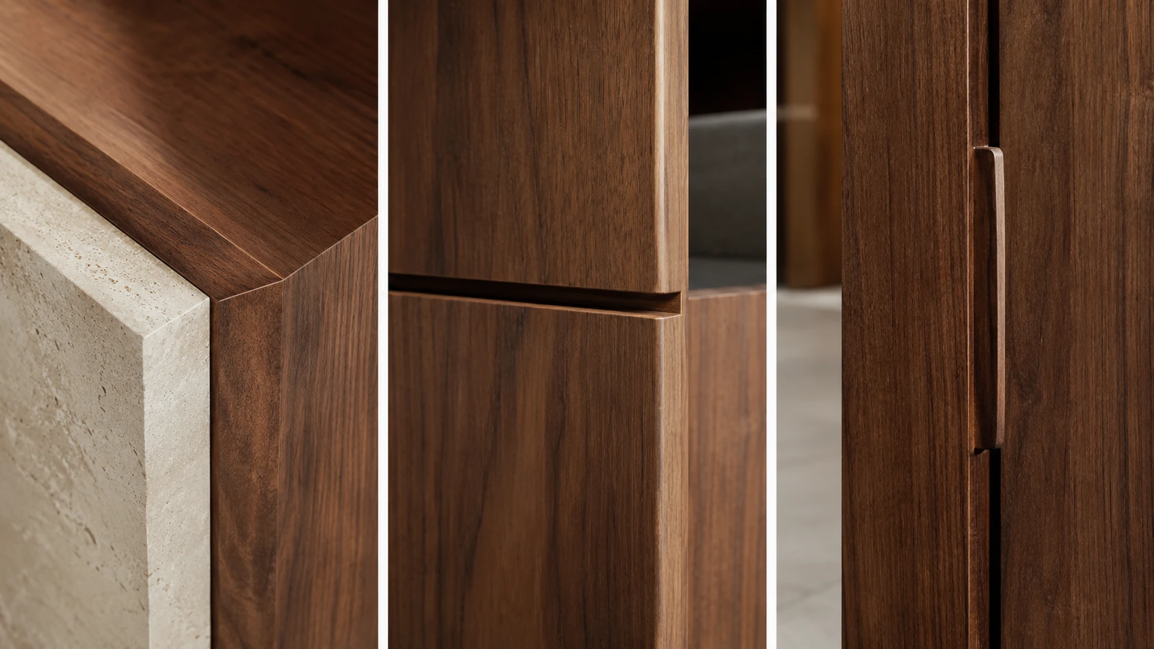 Architectural material junction details